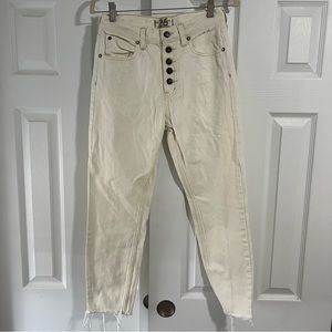 Free People Cropped Straight Jeans size 26